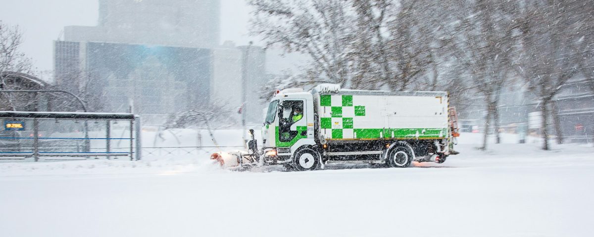 truck in snow