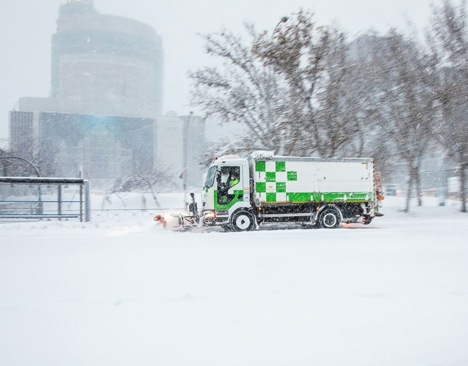 truck in snow